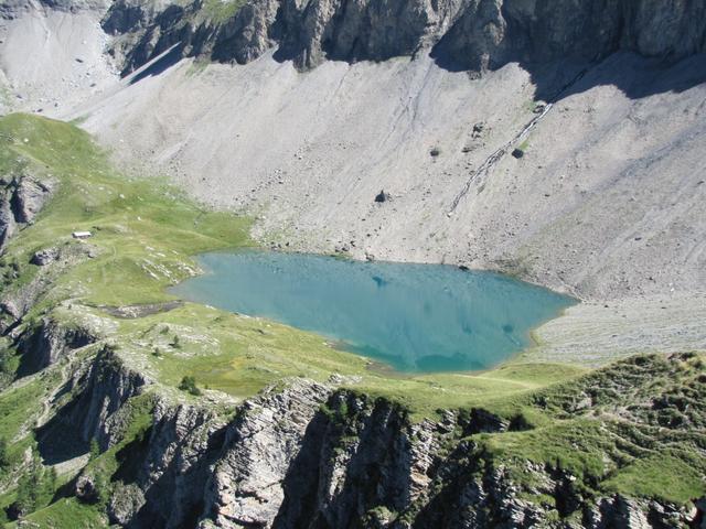 Blick zum wunderschön gelegenen Flueseeli