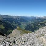 was für eine Aussicht von hier oben. Flueseehöri und das ganze Simmental