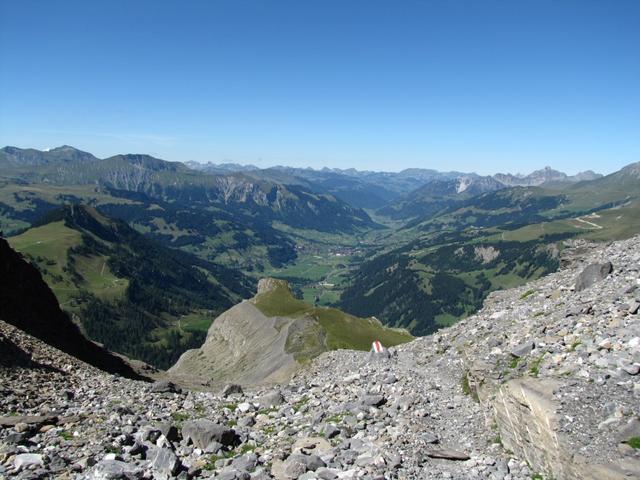 was für eine Aussicht von hier oben. Flueseehöri und das ganze Simmental