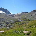 Blick hinein ins Tierberg und zum Tierbergsattel unser nächstes Ziel