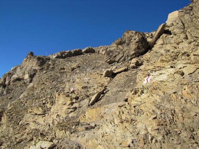 die letzten paar Höhenmeter sind wieder ruppiger