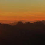 Breitbildfoto vom Sonnenuntergang, einfach superlativ