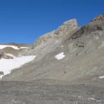 Blick zurück zum Übergang der Wisshorelücke und den Weg den wir zurück gelegt haben