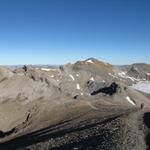 Blick zurück. Rechts der Glacier de la Plaine Morte in der Mitte die Wisshorelücke