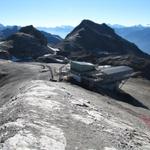 kurz vor der Bergstation der Seilbahn auf der Plaine Morte