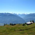 auf der Wanderland Route 61 "Walliser Sonnenweg" geniessen wir immer wieder so eine Aussicht