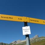 Wegweiser auf Planigrächti 2231 m.ü.M.