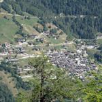 Tiefblick nach Leukerbad