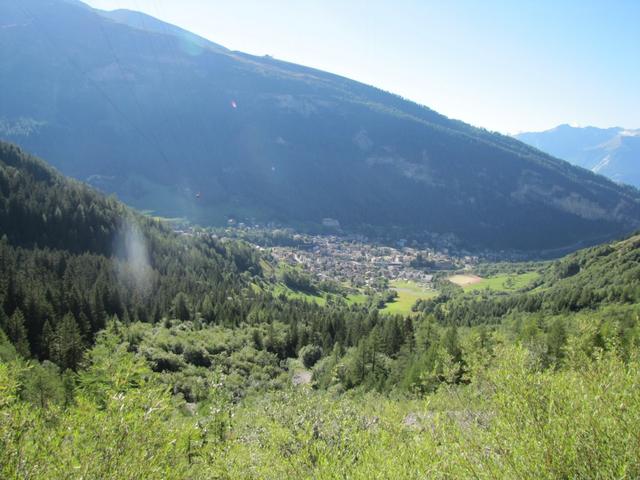 Blick zurück nach Leukerbad