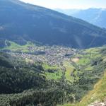 Tiefblick nach Leukerbad