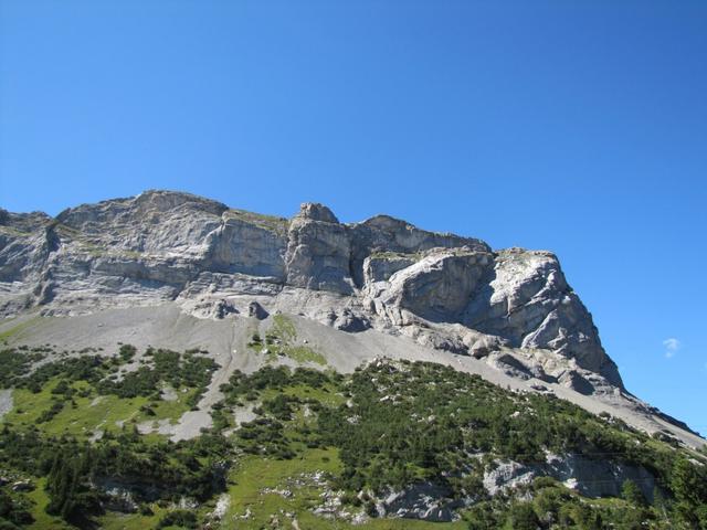 Blick hinauf zum Gellihorn. Morgen geht es dort hinauf