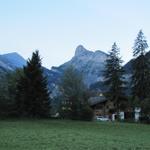 schon in Kandersteg sieht man unser erstes Ziel der heutigen Wanderung, das Gellihorn