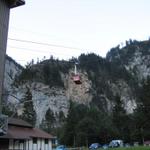 mit der Seihlbahn fahren wir bequem hinau nach Sunnbühl