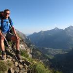 Franco legt eine Pause ein und geniesst das Panorama