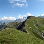 Blick zurück auf den Gratweg der zur Wyssi Flue führt