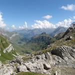 Blick zurück von wo wir gekommen sind. Gut ersichtlich der Gellihorn