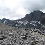 Blick Richtung Tälligletscher und die Rote Totz Lücke