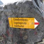 hier bogen wir rechts ab und machten uns auf den Weg zum Chindbettipass