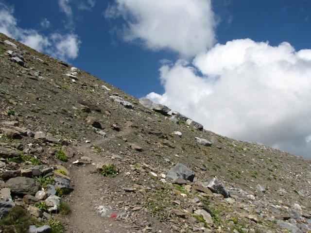 auf gutem Weg geht es aufwärts zum Chindbettipass