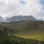 auf Ammerte bei Punkt 2414 m.ü.M. mit Blick auf den Ammertenpass