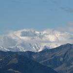 sogar der Monte Rosa ist ersichtlich