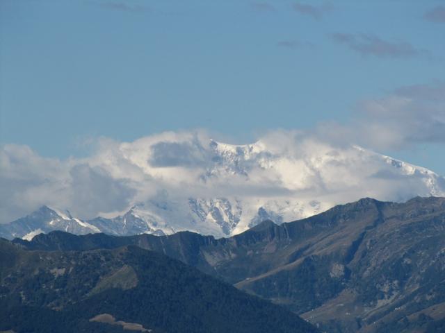 sogar der Monte Rosa ist ersichtlich