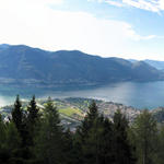schönes Breitbildfoto mit dem Lago Maggiore, Locarno und Ascona