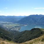 Blick auf Tenero und die Magadino Ebene