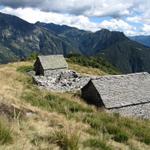 wir haben die verfallene Alpsiedlung Redrisc 1530 m.ü.M. erreicht