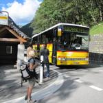 mit dem Postauto fuhren wir zurück nach Locarno