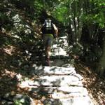 hunderte von diesen Steinplatten wurden als Treppen verlegt!