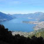 Blick auf den Lago Maggiore, Locarno und Ascona