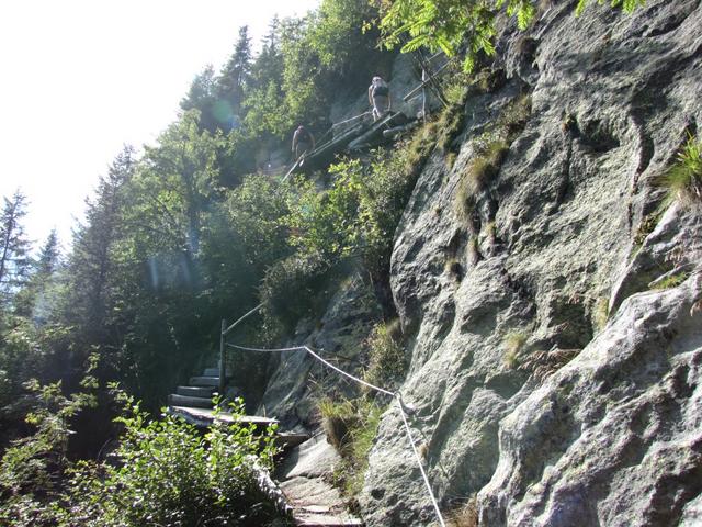 der Weg ist perfekt ausgebaut