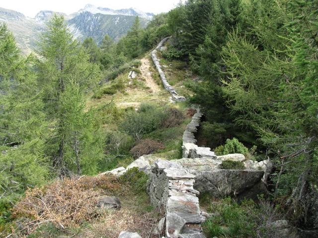 gut ersichtlich die Polenmauer