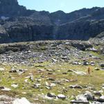 ...und eine kleine Ebene, bis wir endlich den grossen Antabia Bergsee bestaunen können