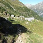 Blick auf die fast verfallene Alpsiedlung Corte Grande