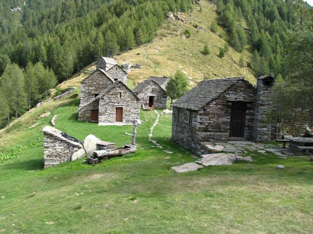 bei den Rustici auf der Alpe Eus