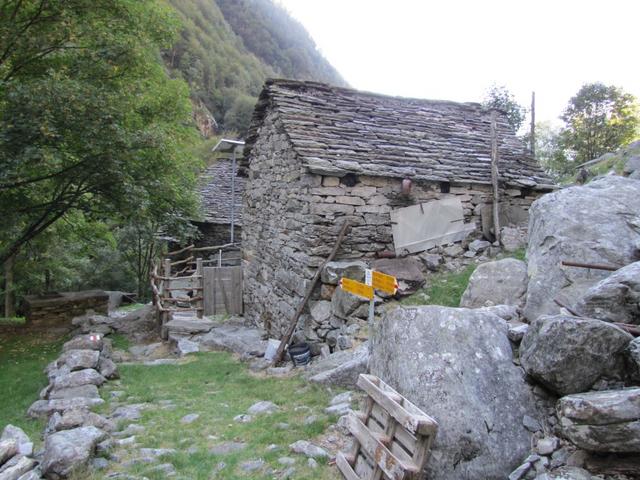 wir haben die Häuser von Monte della Valle erreicht