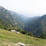 kurz vor Spruga mit Blick in das Val Onsernone