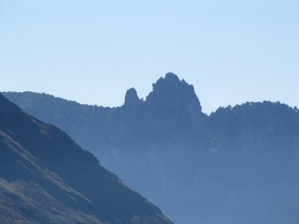 Blick zu den Denti della Vecchia. Dort oben waren wir auch schon