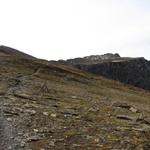 bei ca. 2700 Meter Höhe taucht vor uns der Piz Fess auf