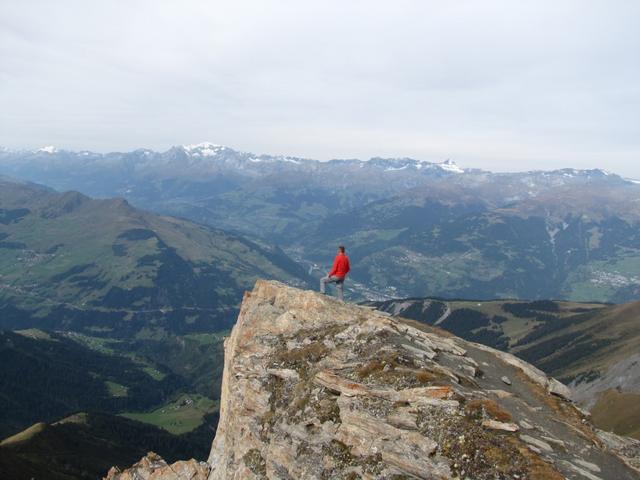 Franco bestaunt die schöne Aussicht