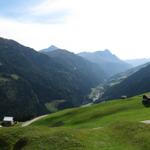 Blick auf das Safeintal mit Piz Beverin und Alperschällihorn