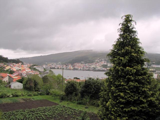 Blick auf die Bucht von Cee und Corcubíon