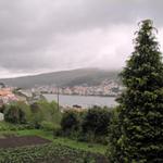 Blick auf die Bucht von Cee und Corcubíon
