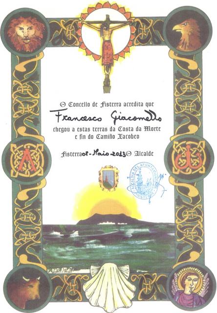 Franco's Pilgerurkunde "Fisterriana"