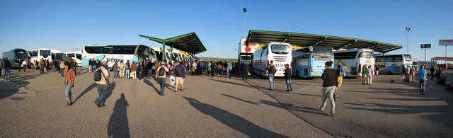Breitbildfoto vom Intercambio Busbahnhof