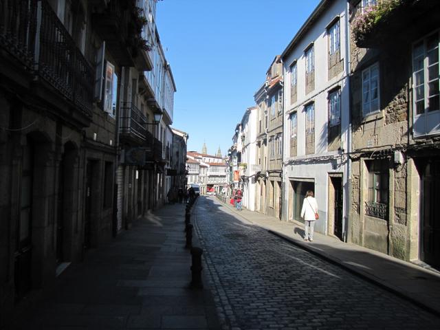 die Rúa dos Concheiros, benannt nach den Jakobsmuschelverkäufer, die hier früher ihre Waren anpriesen