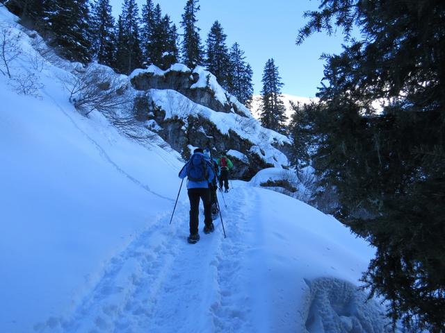 auf dem Weg zu Punkt 1625 m.ü.M.