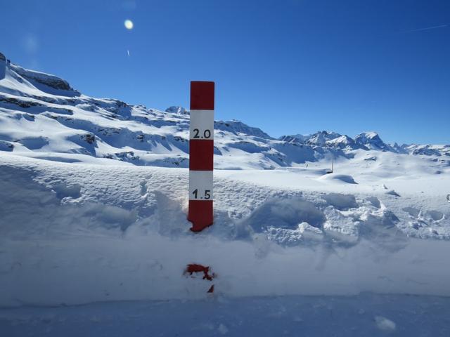 hier oben liegt noch viel Schnee